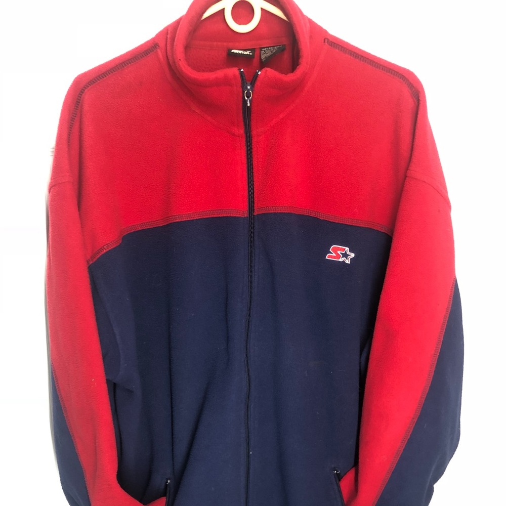 Vintage Starter 71 Zip up sweater Mens Size XL